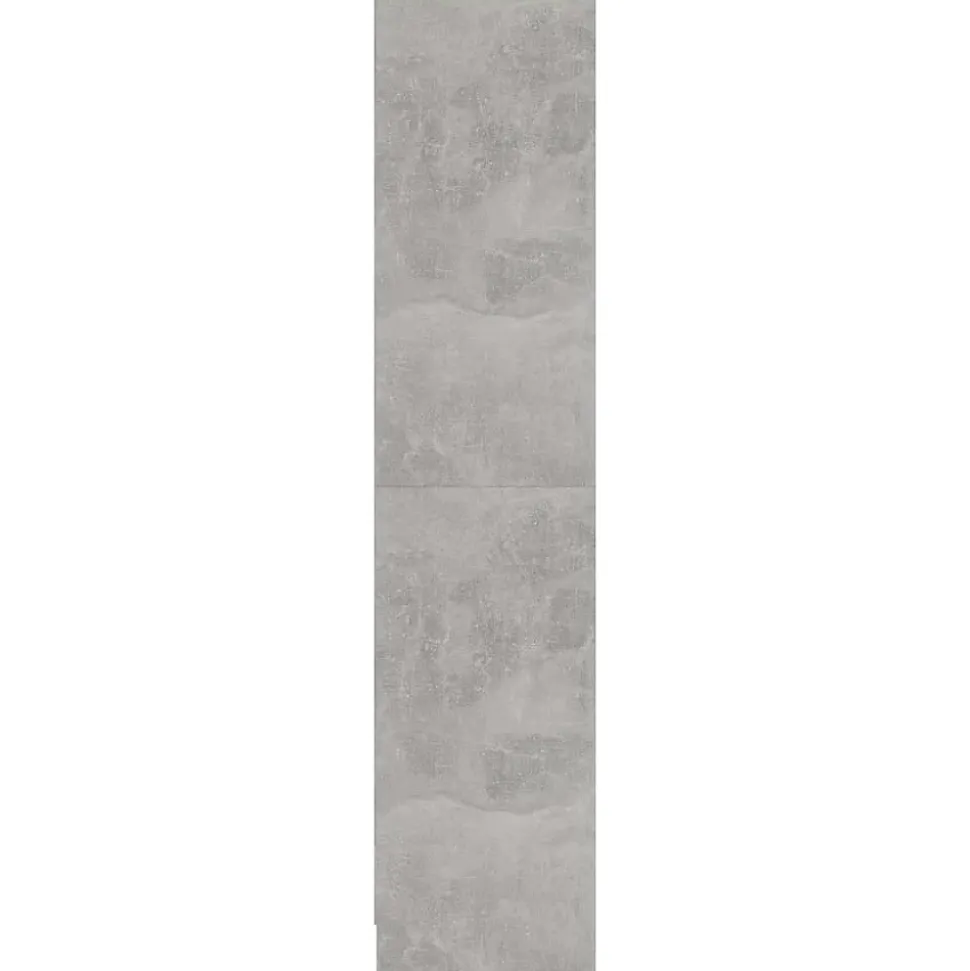 VidaXL Bibliothèque à 3 niveaux Gris béton 60x24x108 cm Aggloméré