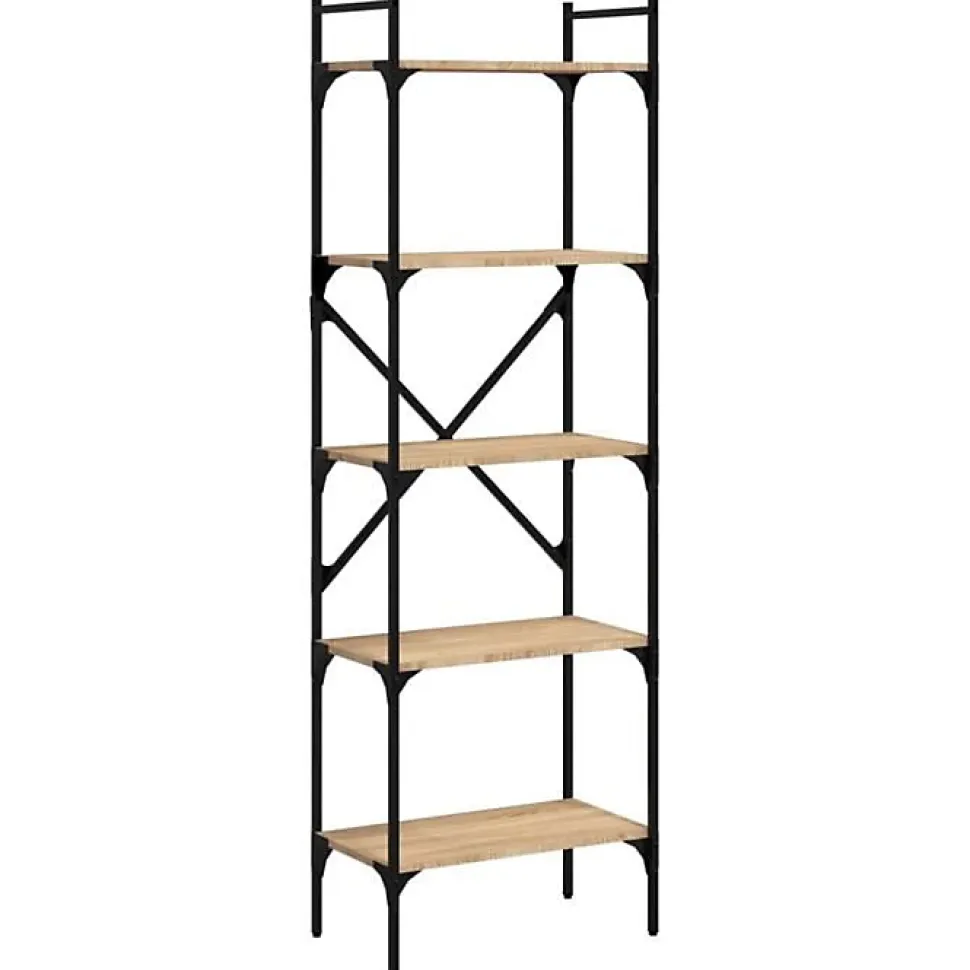 VidaXL Bibliothèque à 5 niveaux chêne sonoma 56x31,5x174 cm 833344