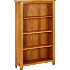 VidaXL Bibliothèque à 4 niveaux 70x22x110 cm Bois de chêne massif