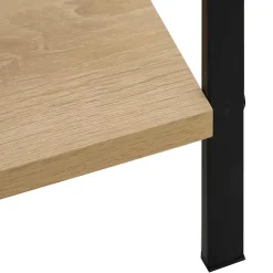 vidaXL Bibliothèque à 3 niveaux Chêne 60x27,6x90,5 cm Aggloméré