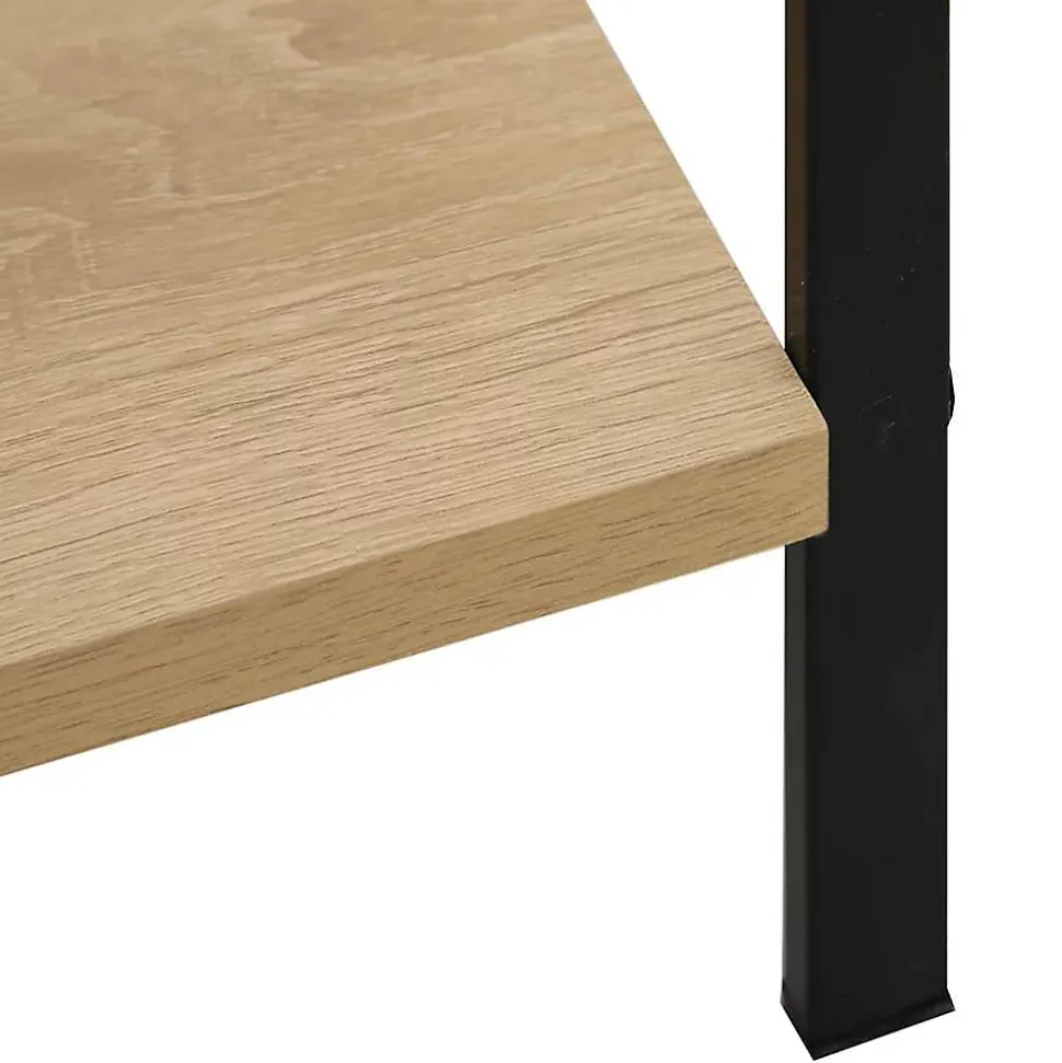 vidaXL Bibliothèque à 3 niveaux Chêne 60x27,6x90,5 cm Aggloméré
