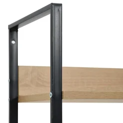 vidaXL Bibliothèque à 3 niveaux Chêne 60x27,6x90,5 cm Aggloméré