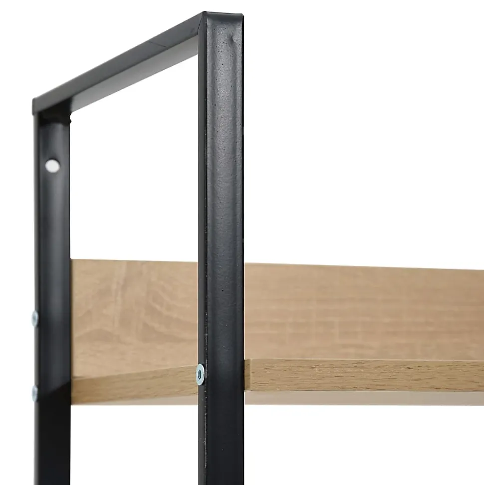 vidaXL Bibliothèque à 3 niveaux Chêne 60x27,6x90,5 cm Aggloméré