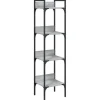 VidaXL Bibliothèque à 4 niveaux sonoma gris 35x30x138,5 cm 838851