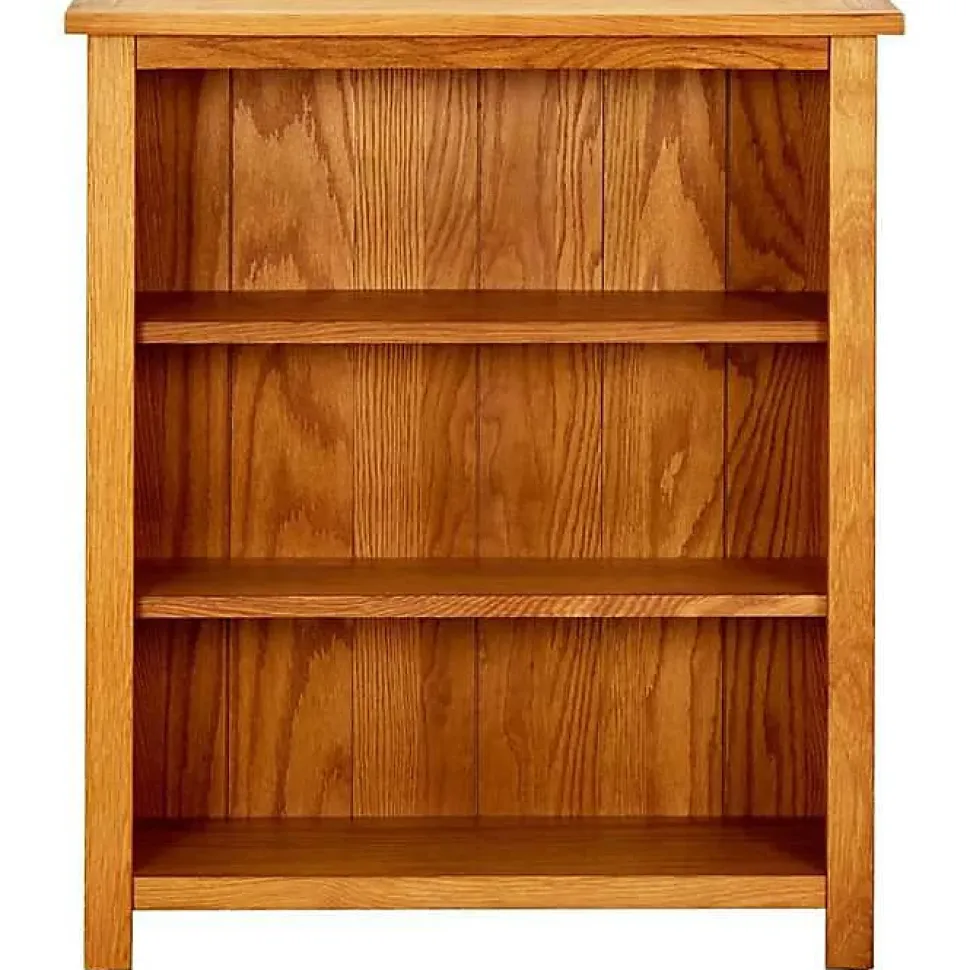 VidaXL Bibliothèque à 3 étagères 70 x 22,5 x 82cm Bois de chêne massif