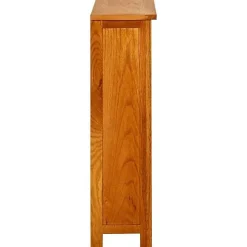 VidaXL Bibliothèque à 3 étagères 70 x 22,5 x 82cm Bois de chêne massif
