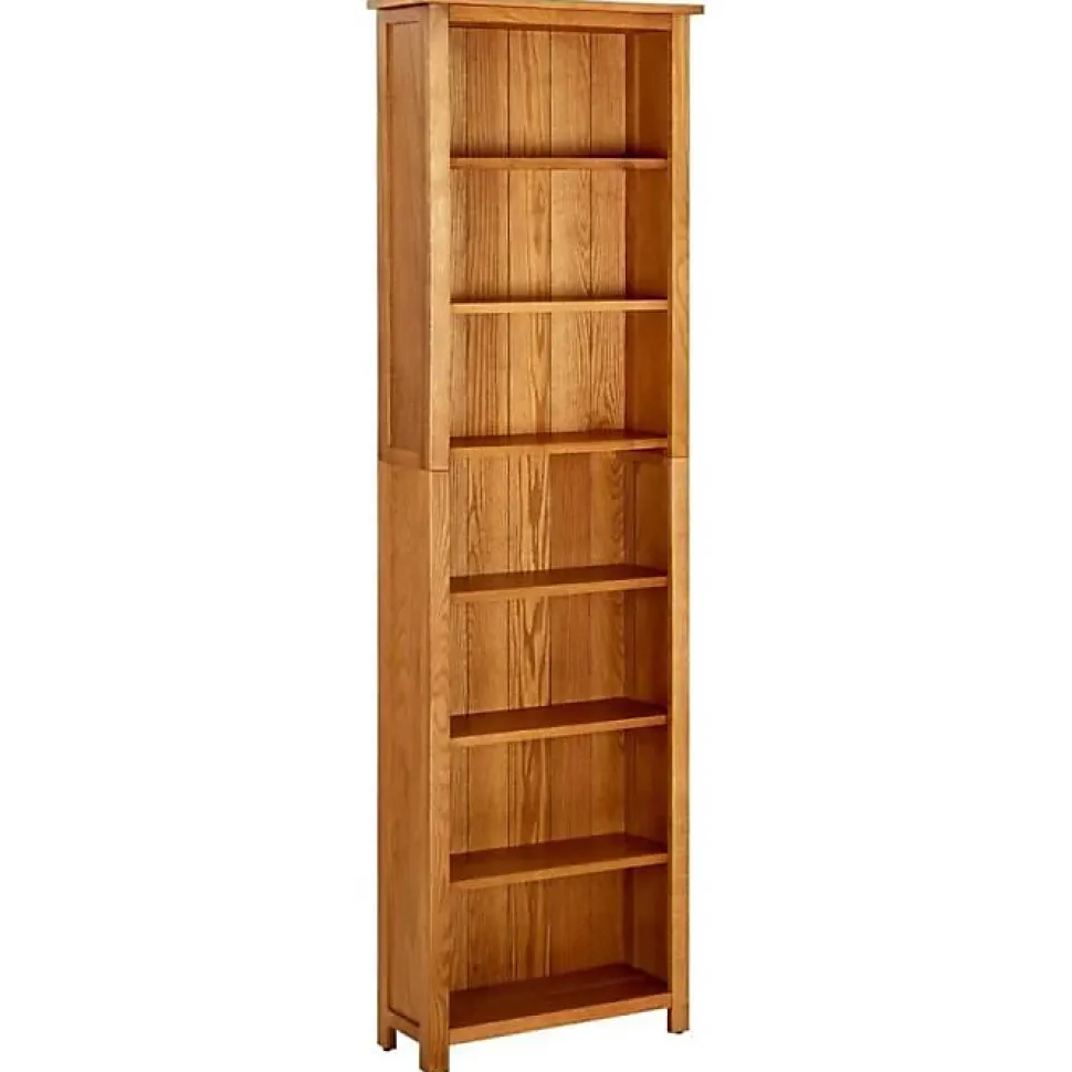 VidaXL Bibliothèque à 7 étagères 60x22x200 cm Bois de chêne massif