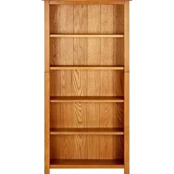 VidaXL Bibliothèque à 5 étagères 70x22x140 cm Bois de chêne massif