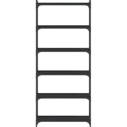 VidaXL Bibliothèque 6 niveaux noir 80x30x188 cm bois d'ingénierie 837682