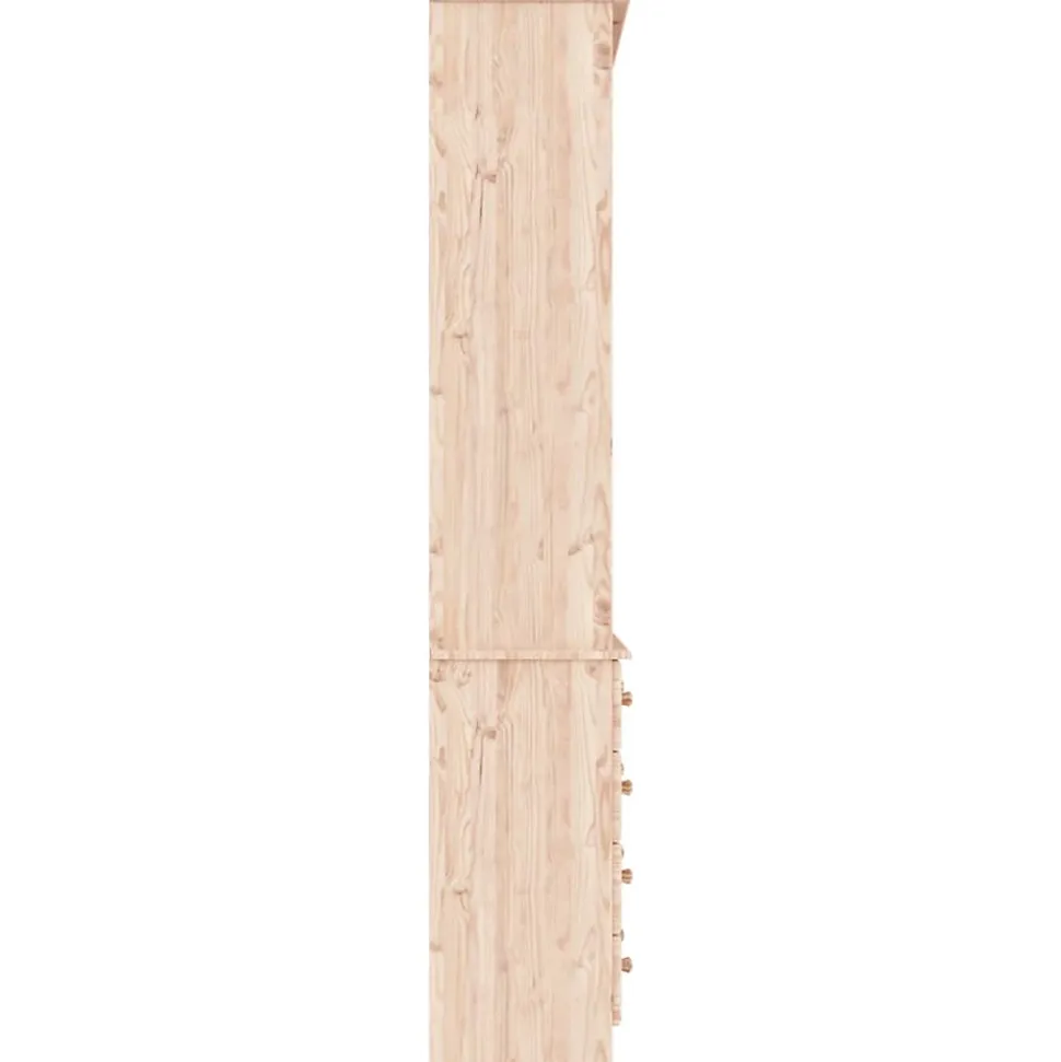 vidaXL Bibliothèque avec tiroirs ALTA 77x35x186,5cm bois massif de pin 353953
