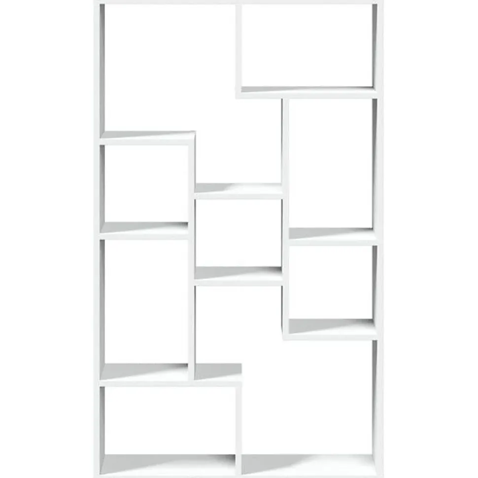 vidaXL Bibliothèque blanc 72x20x120 cm bois d'ingénierie, étagère, étagère de rangement, support à livres, étagère à livres, 85815