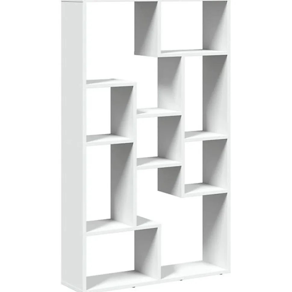 vidaXL Bibliothèque blanc 72x20x120 cm bois d'ingénierie, étagère, étagère de rangement, support à livres, étagère à livres, 85815