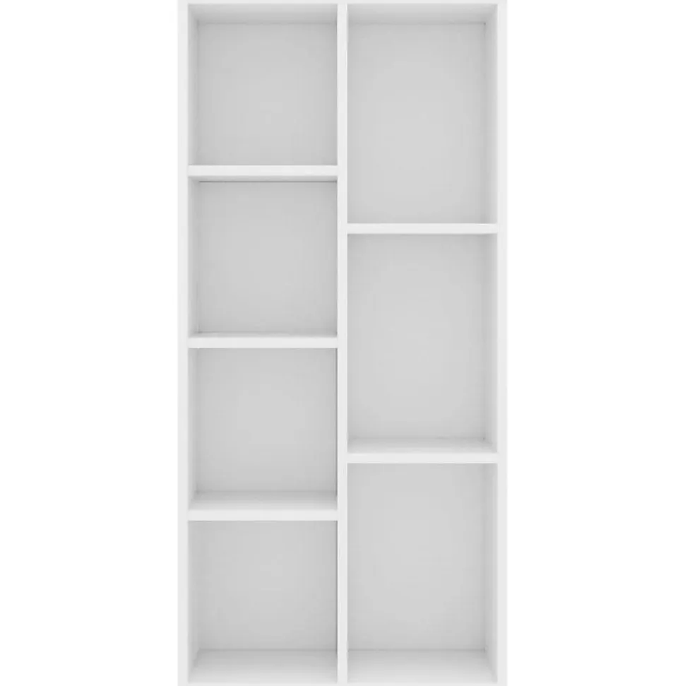 VidaXL Bibliothèque Blanc 50x25x106 cm Aggloméré
