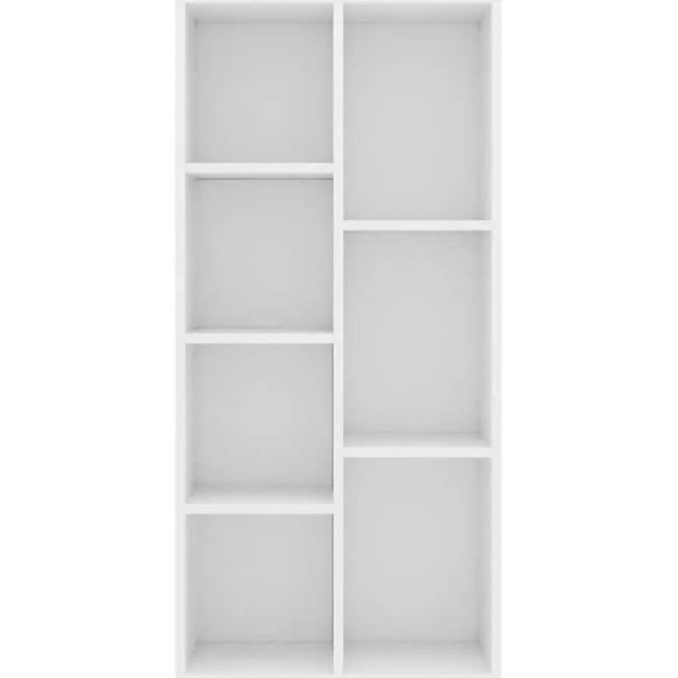 VidaXL Bibliothèque Blanc 50x25x106 cm Aggloméré