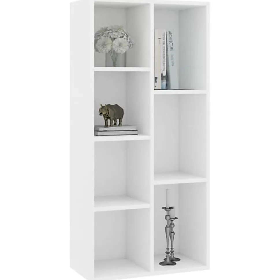 VidaXL Bibliothèque Blanc 50x25x106 cm Aggloméré