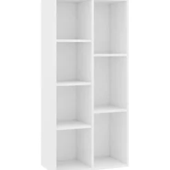 VidaXL Bibliothèque Blanc 50x25x106 cm Aggloméré