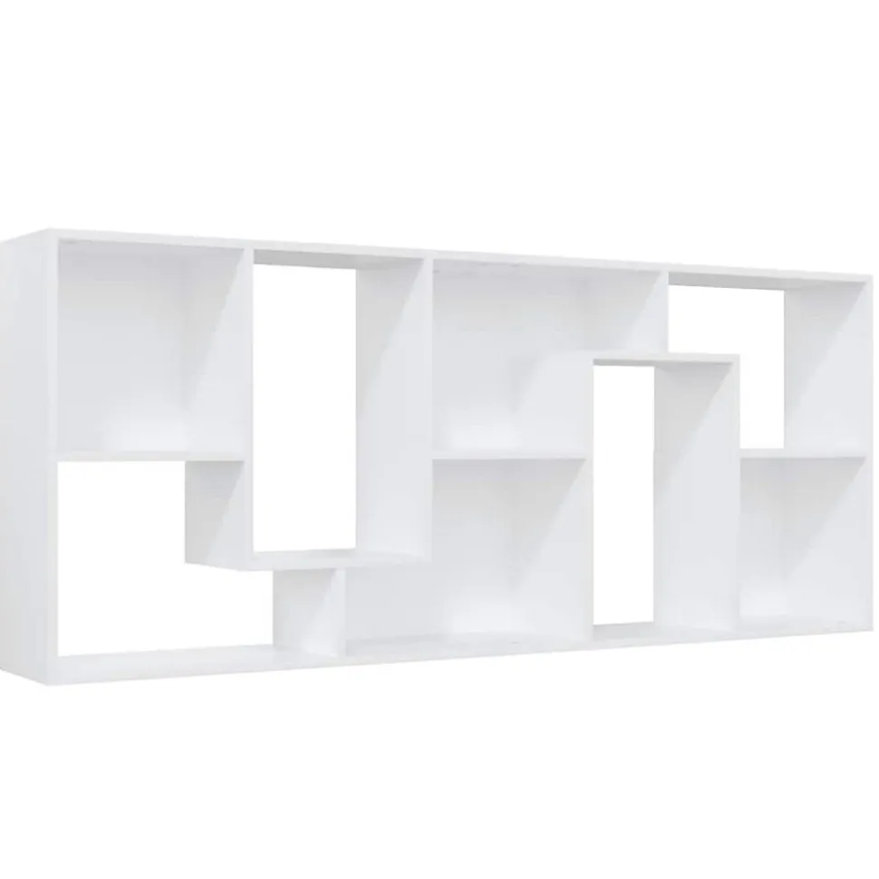 VidaXL Bibliothèque Blanc 67x24x161 cm Aggloméré