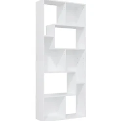 VidaXL Bibliothèque Blanc 67x24x161 cm Aggloméré
