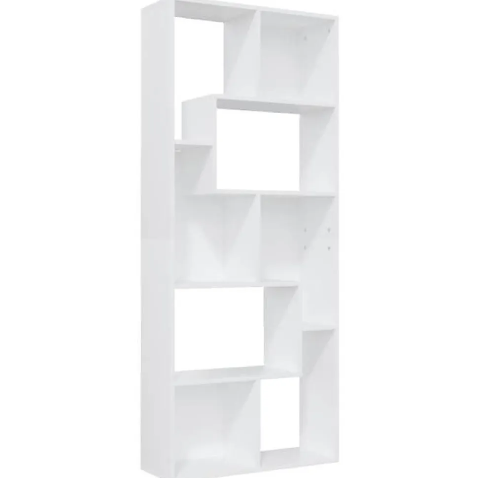 VidaXL Bibliothèque Blanc 67x24x161 cm Aggloméré