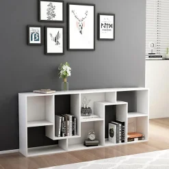 VidaXL Bibliothèque Blanc 67x24x161 cm Aggloméré