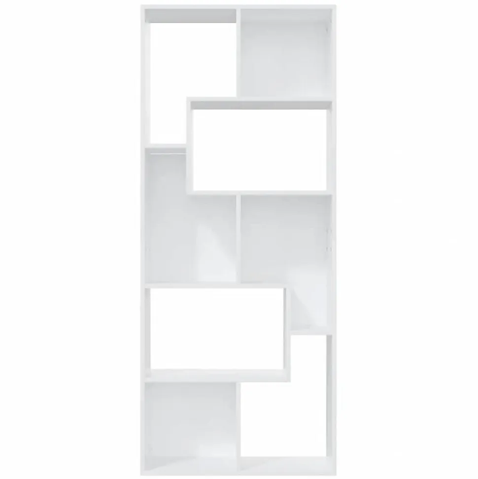 VidaXL Bibliothèque Blanc 67x24x161 cm Aggloméré