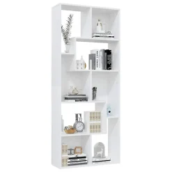 VidaXL Bibliothèque Blanc 67x24x161 cm Aggloméré