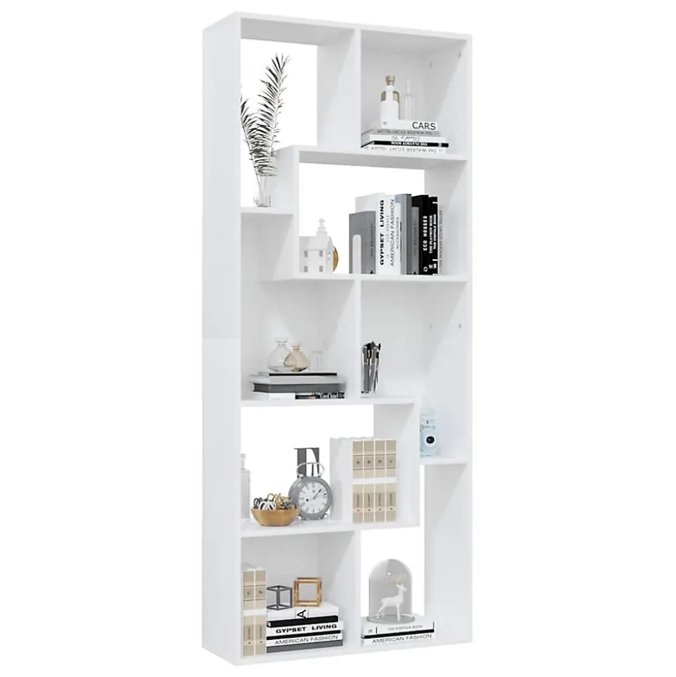 VidaXL Bibliothèque Blanc 67x24x161 cm Aggloméré