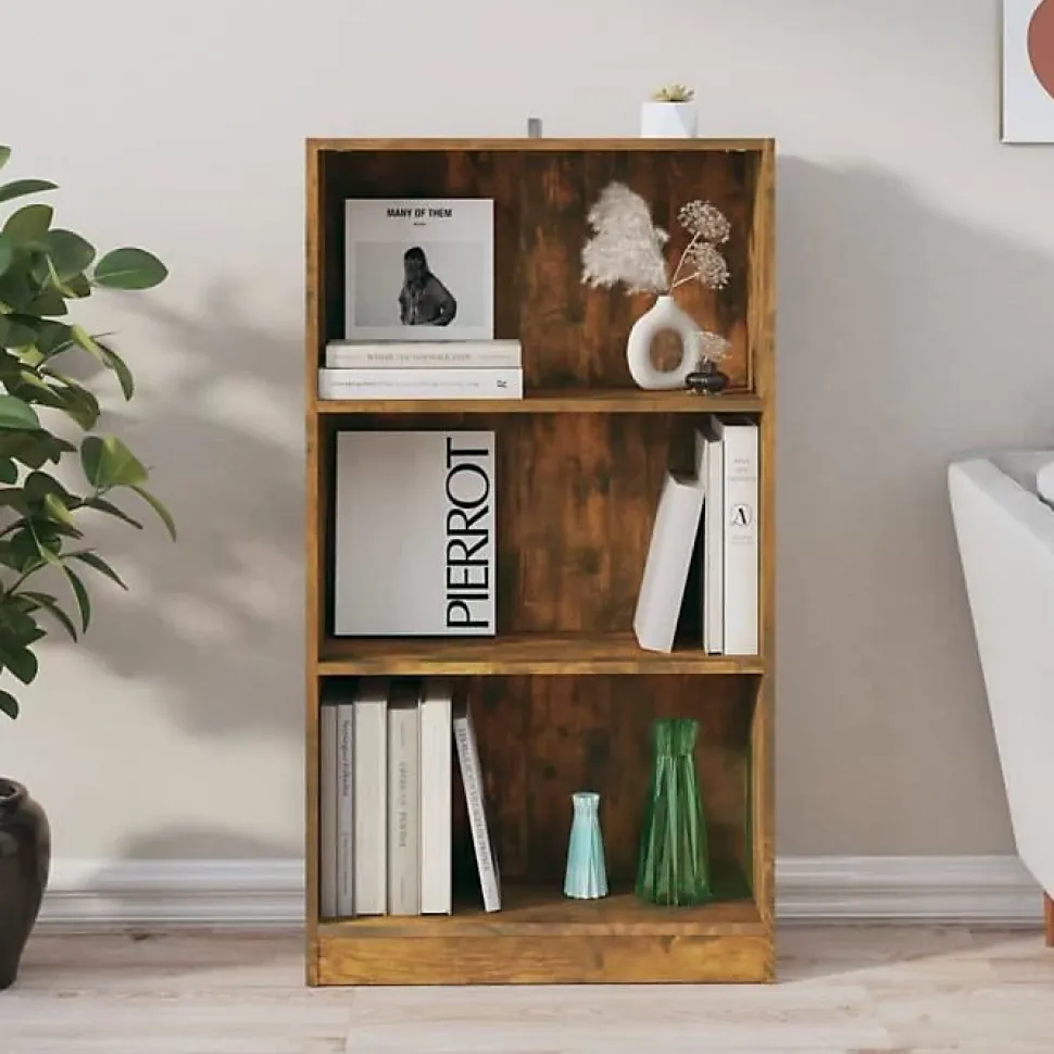 VidaXL Bibliothèque Chêne fumé 60x24x109 cm Bois d'ingénierie 815087