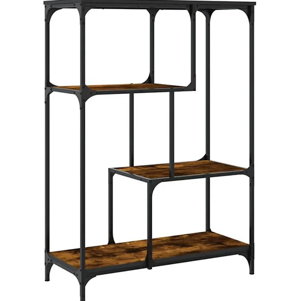 VidaXL Bibliothèque chêne sonoma 81x36x115 cm bois ingénierie et acier 835406