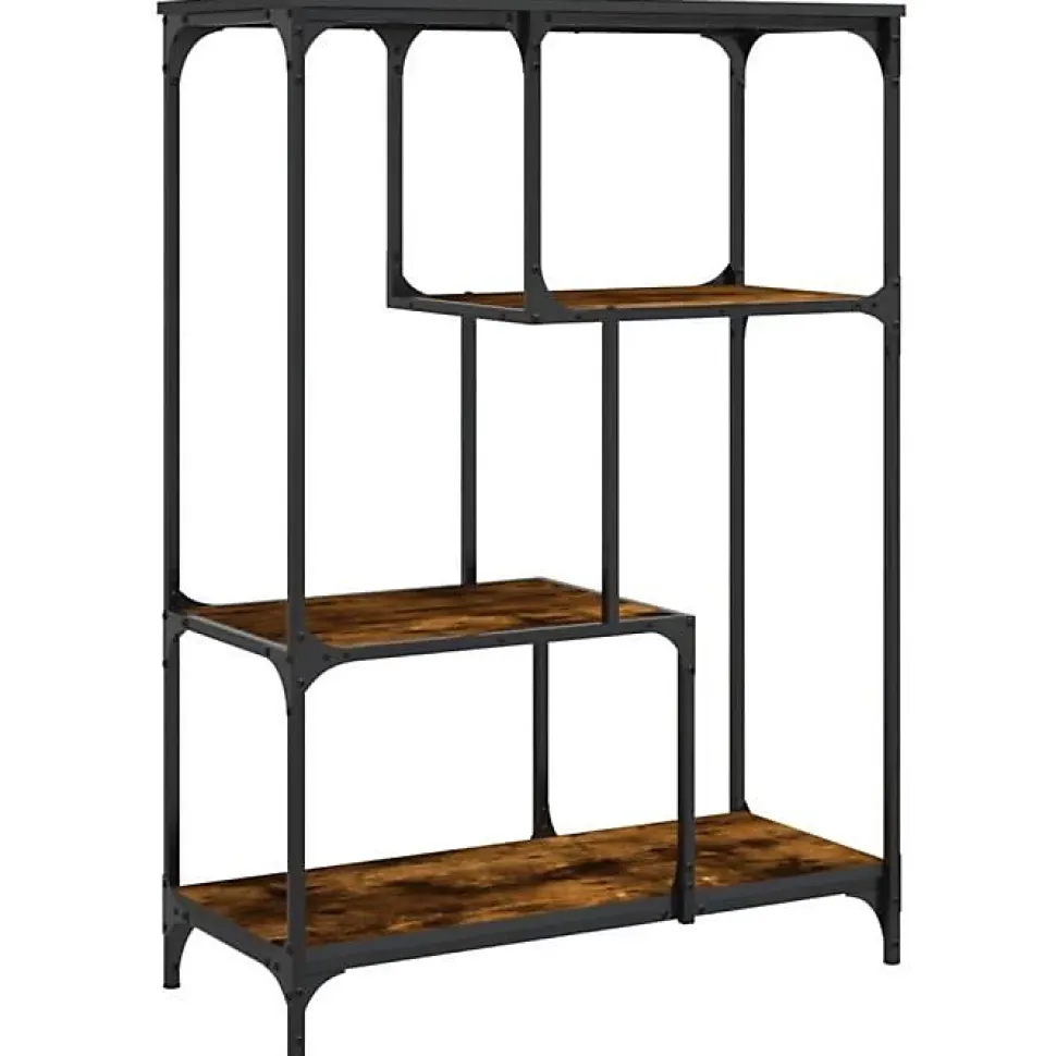 VidaXL Bibliothèque chêne sonoma 81x36x115 cm bois ingénierie et acier 835406