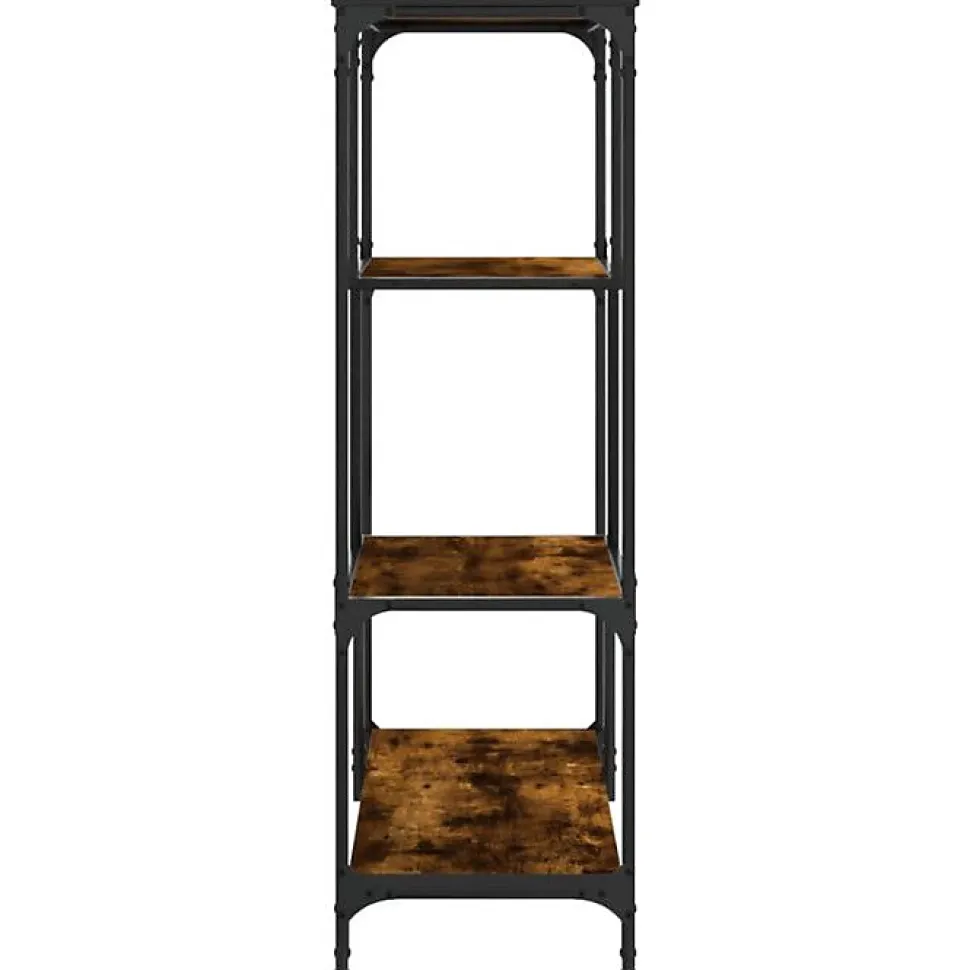 VidaXL Bibliothèque chêne sonoma 81x36x115 cm bois ingénierie et acier 835406