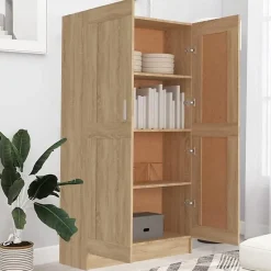 VidaXL Bibliothèque Chêne sonoma 82,5x30,5x150 cm Aggloméré