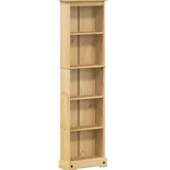 vidaXL Bibliothèque Corona 46x20x170 cm bois de pin massif, étagère, étagère à livres, support de livre, armoire de 4002779