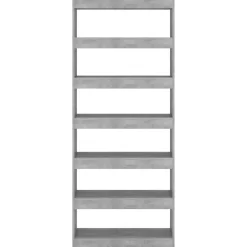 VidaXL Bibliothèque de séparation Gris béton 80x30x198 cm Aggloméré