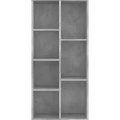 VidaXL Bibliothèque Gris béton 50x25x106 cm Aggloméré