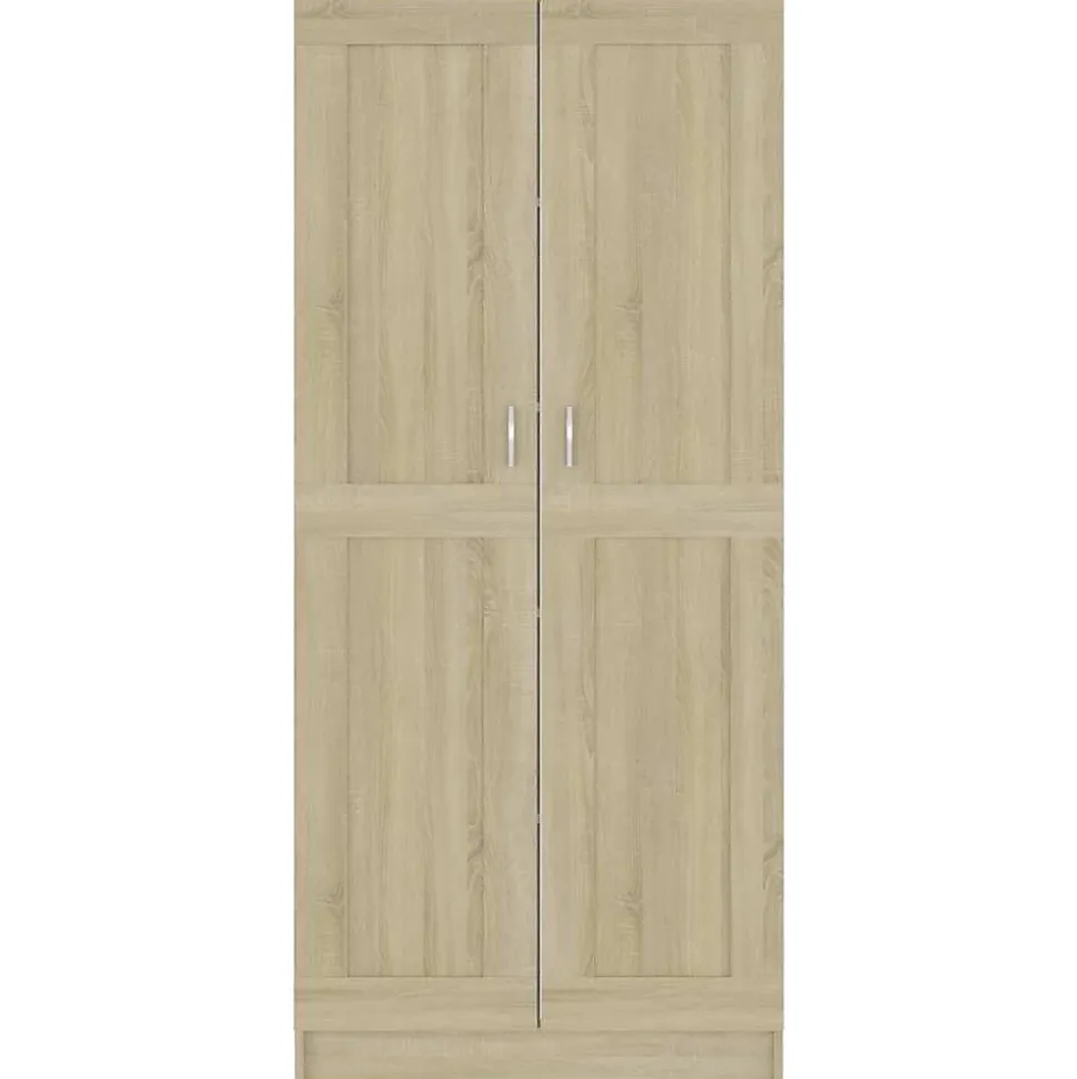 vidaXL Bibliothèque, Meuble de Rangement avec Compartiment, Armoire à Livres Salon Salle de Séjour Intérieur, Chêne Sonoma 802735