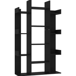 VidaXL Bibliothèque Noir 86x25,5x140 cm Aggloméré
