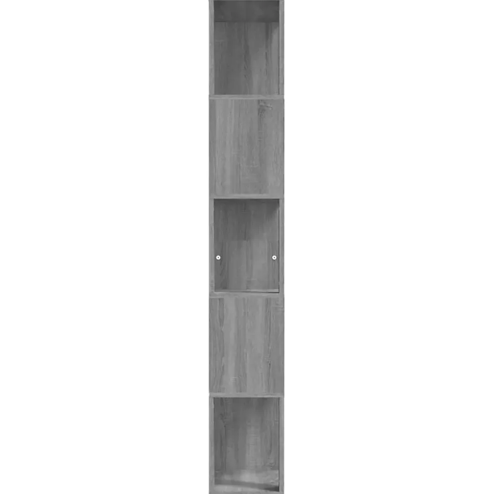 VidaXL Bibliothèque Sonoma gris 45x24x160 cm Bois d'ingénierie 826376