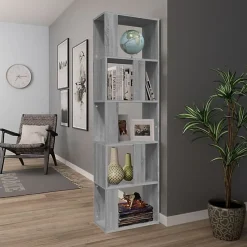 VidaXL Bibliothèque Sonoma gris 45x24x160 cm Bois d'ingénierie 826376