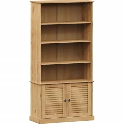 VidaXL Bibliothèque VIGO 85x35x170 cm bois massif de pin 353196