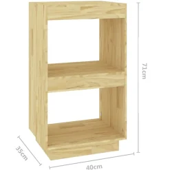 VidaXL Bibliothèque 40x35x71 cm Bois de pin massif