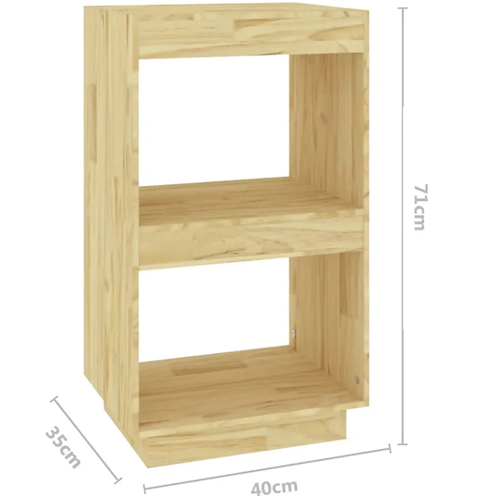 VidaXL Bibliothèque 40x35x71 cm Bois de pin massif