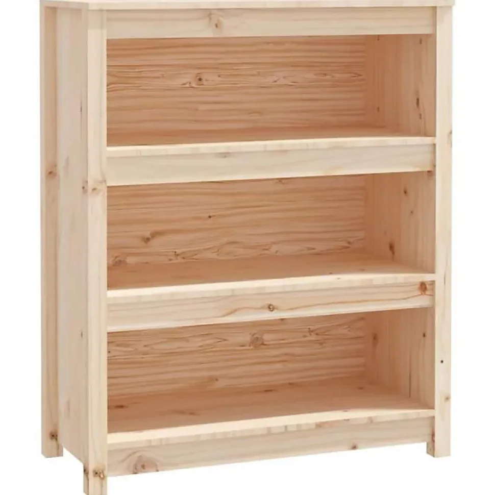 VidaXL Bibliothèque 80x35x97 cm Bois de pin massif 821679