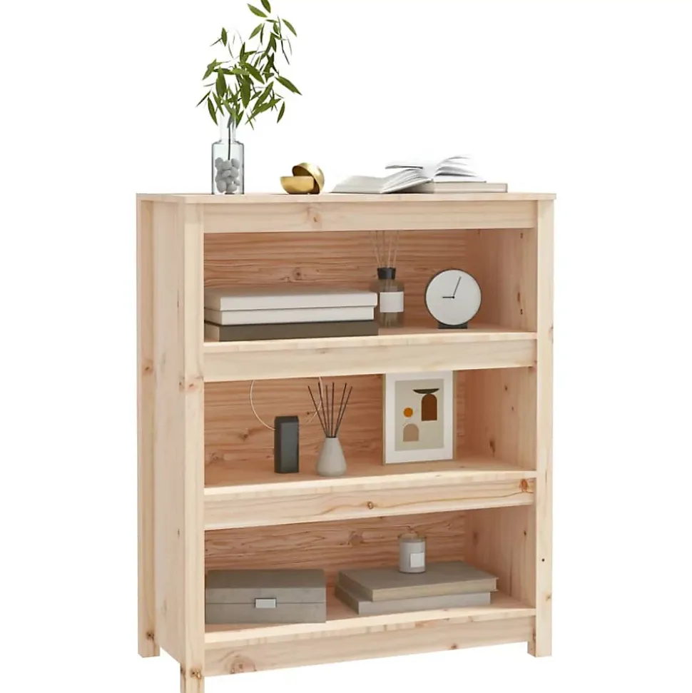 VidaXL Bibliothèque 80x35x97 cm Bois de pin massif 821679