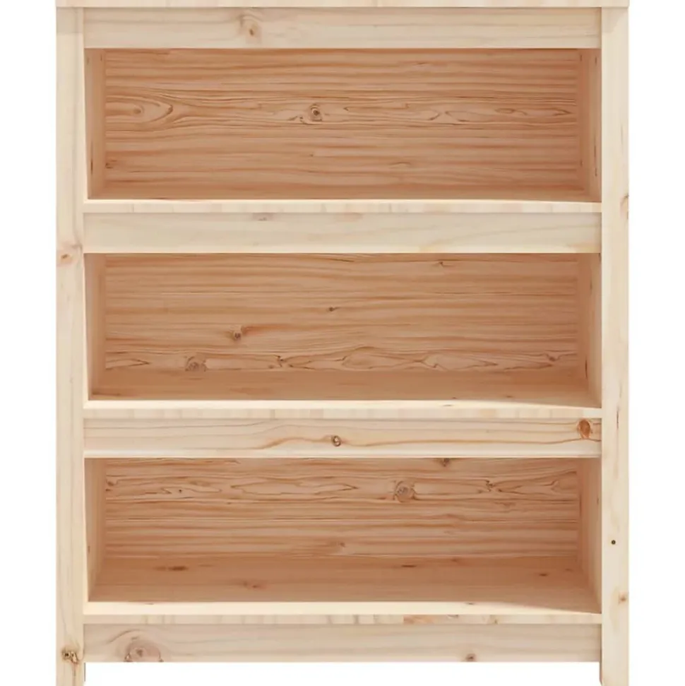 VidaXL Bibliothèque 80x35x97 cm Bois de pin massif 821679