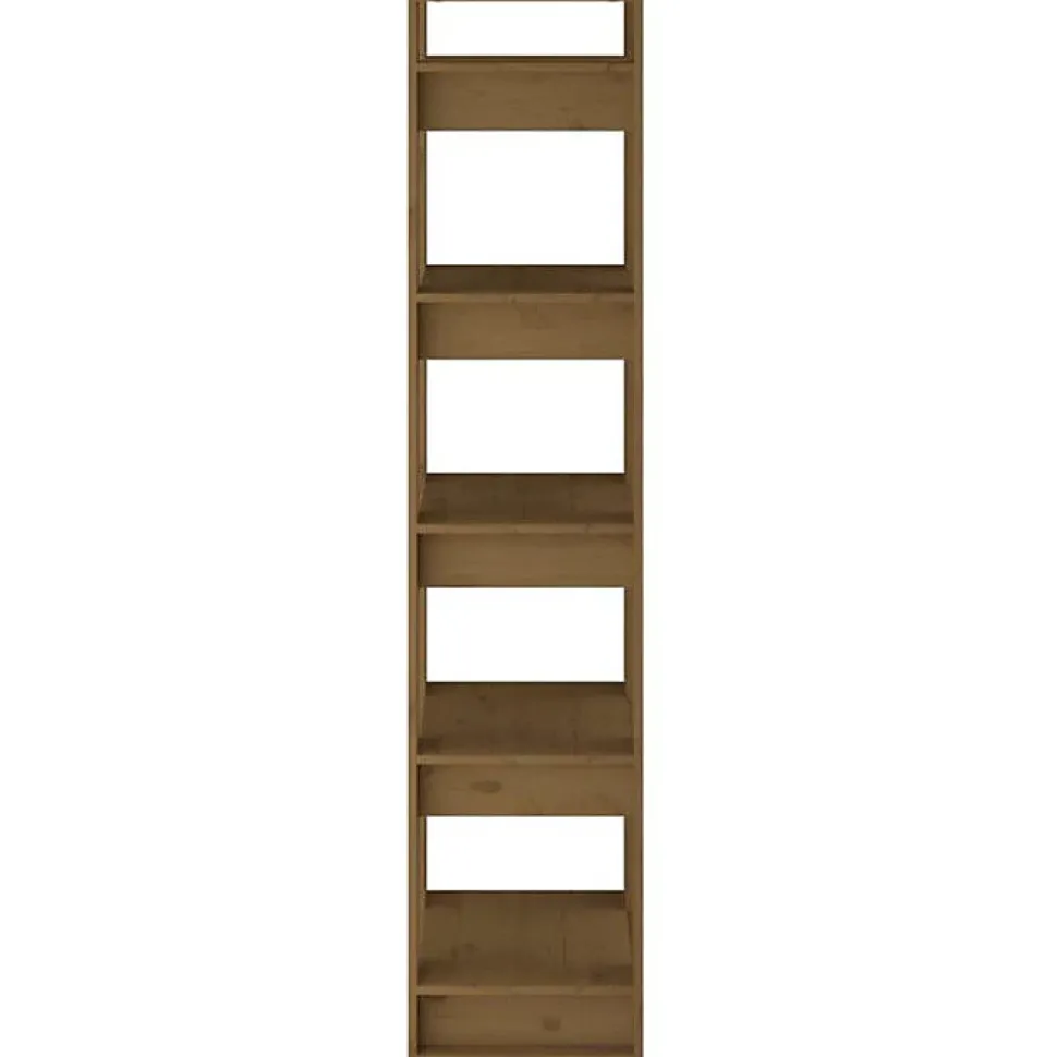 VidaXL Bibliothèque/Cloison Marron miel 41x35x160 cm Pin solide 813872