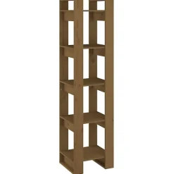 VidaXL Bibliothèque/Cloison Marron miel 41x35x160 cm Pin solide 813872