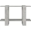 VidaXL Bibliothèque/Séparateur de pièce Gris béton 80x30x51 cm