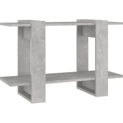 VidaXL Bibliothèque/Séparateur de pièce Gris béton 80x30x51 cm