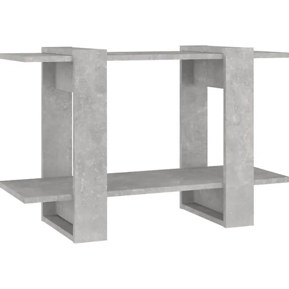 VidaXL Bibliothèque/Séparateur de pièce Gris béton 80x30x51 cm